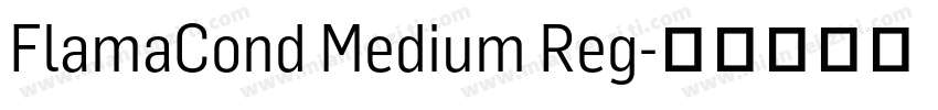FlamaCond Medium Reg字体转换